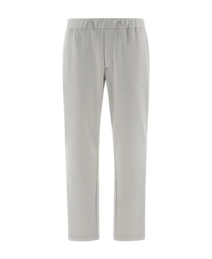 Drawstring Straight-Leg Trousers