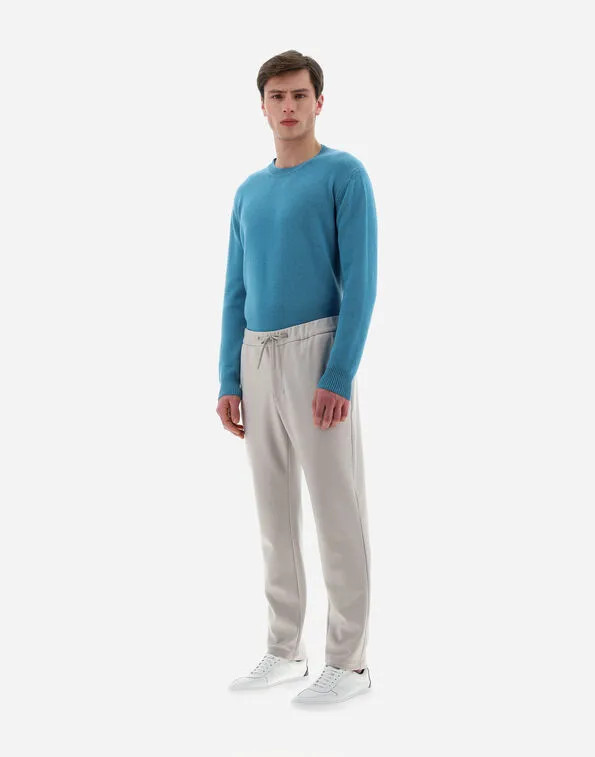 Drawstring Straight-Leg Trousers