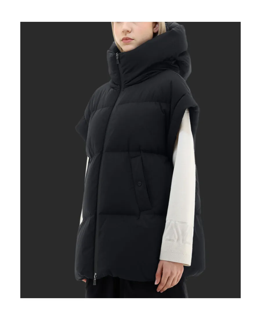Short-Sleeved High-Neck Down Jacket