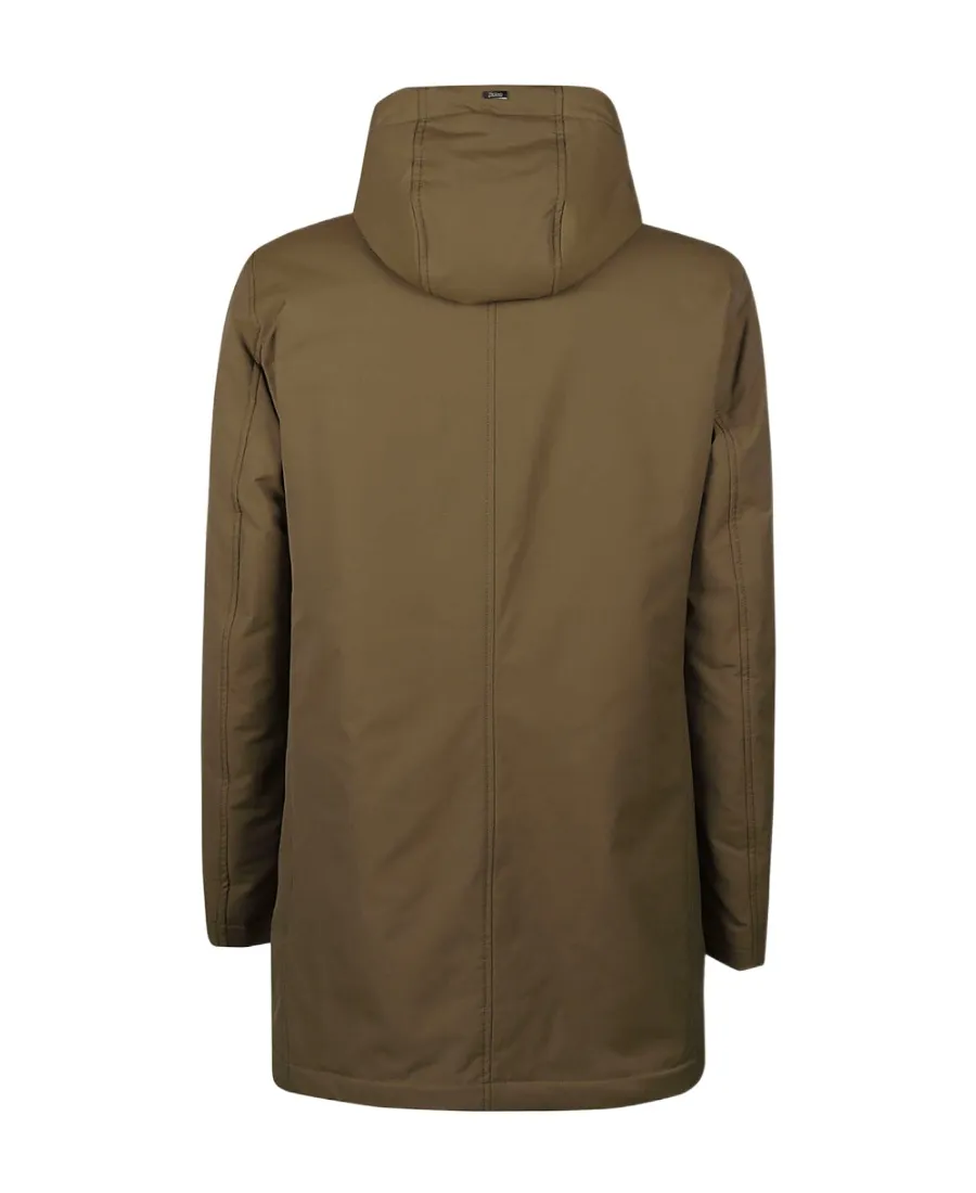 Long-Sleeved Hooded Coat