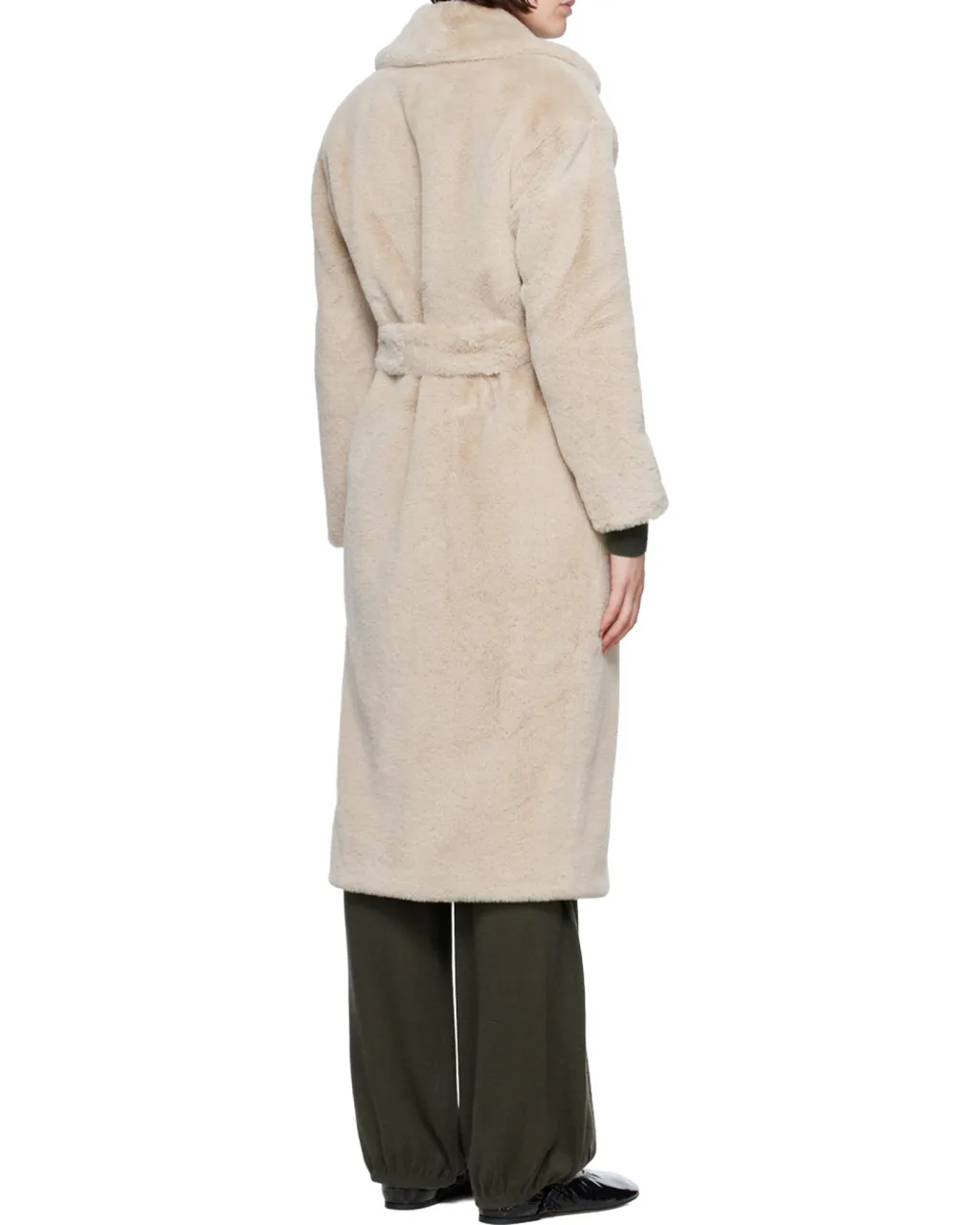 Belted Faux-Fur Coat