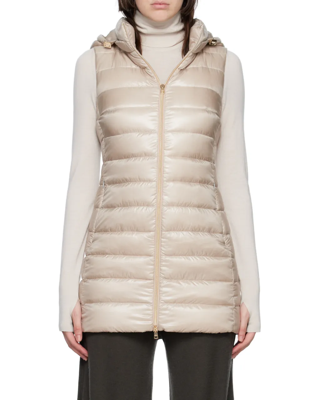 Zip-Up Hooded Padded Gilet