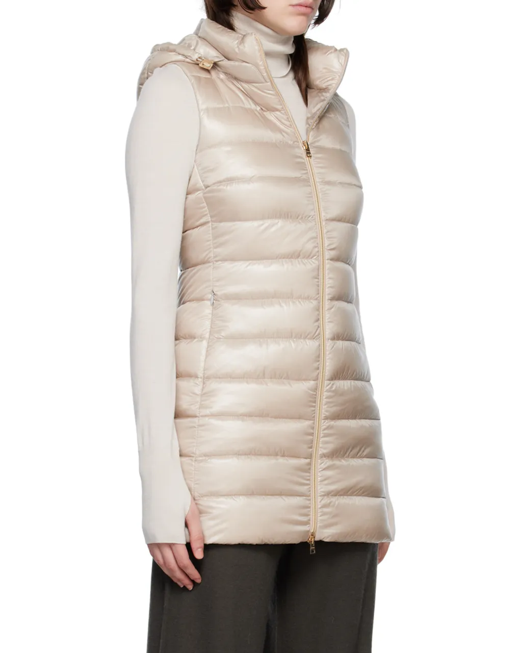 Zip-Up Hooded Padded Gilet