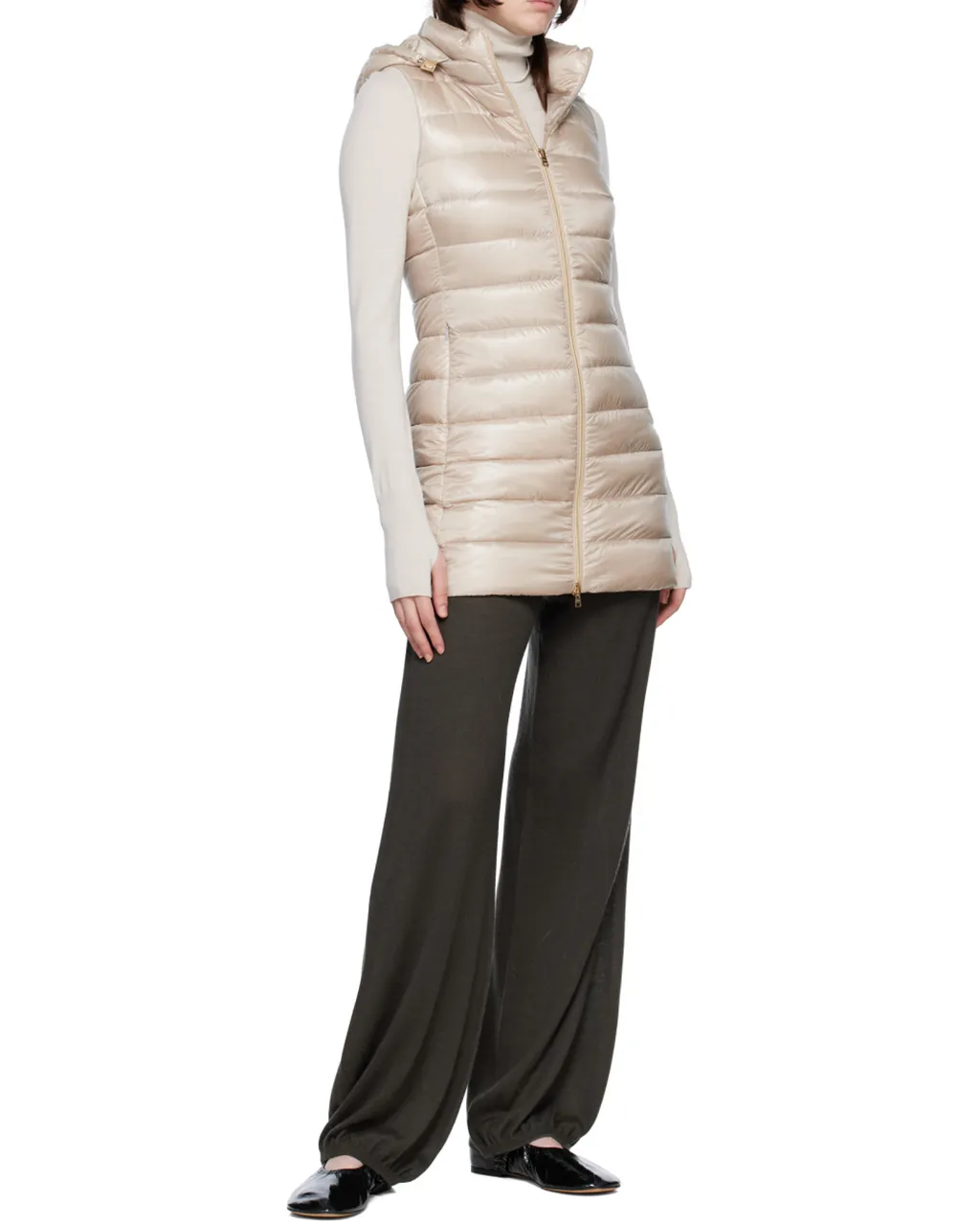 Zip-Up Hooded Padded Gilet