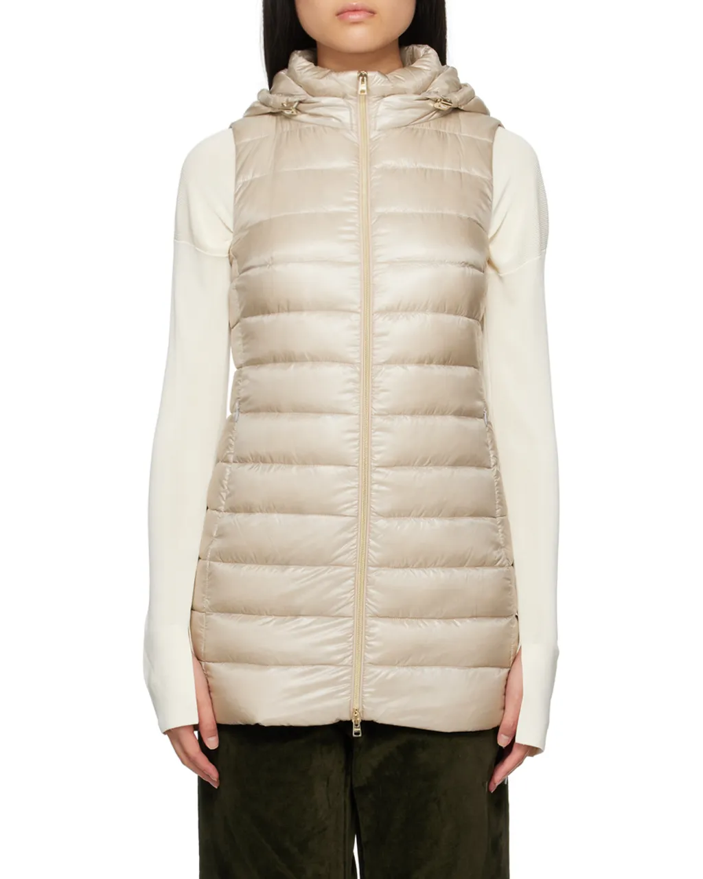 Zip-Up Hooded Padded Gilet