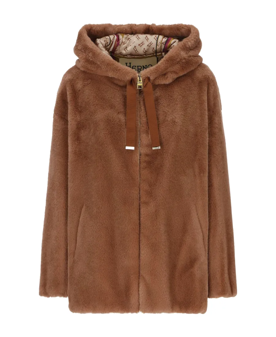Faux-Fur Hooded Jacket
