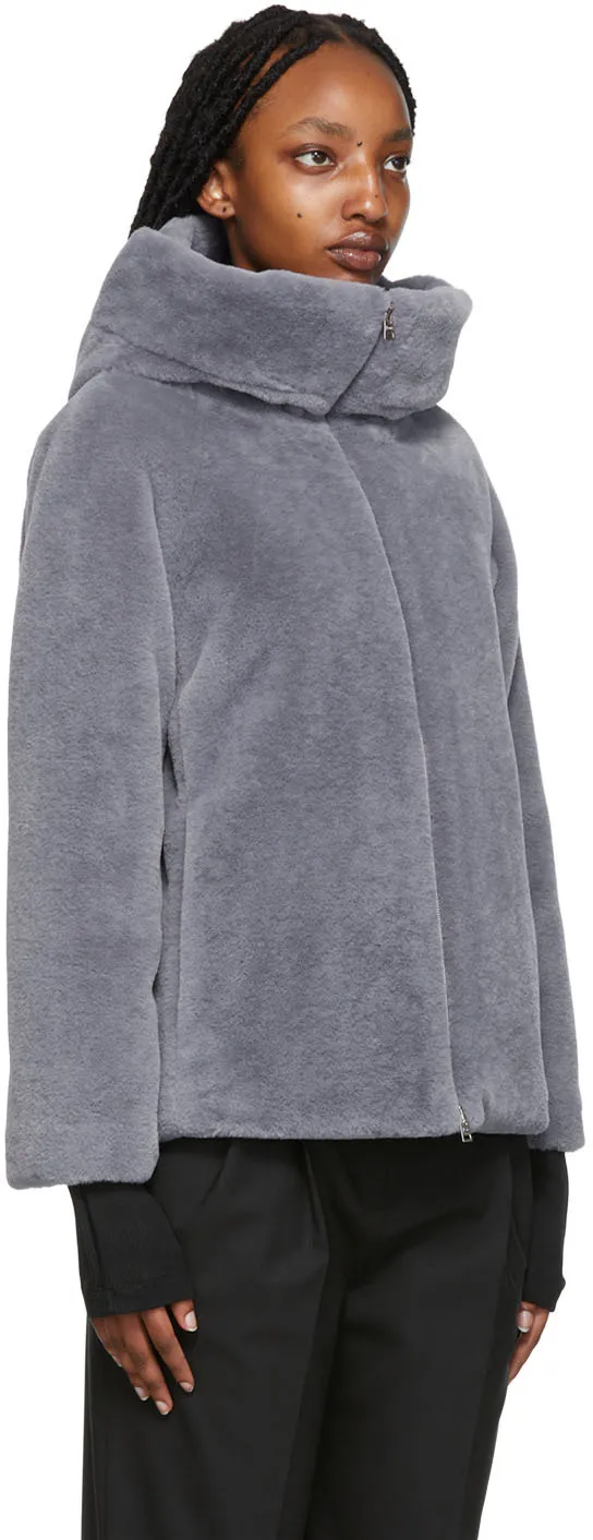 Hooded Zip-Up Fitted Jacket