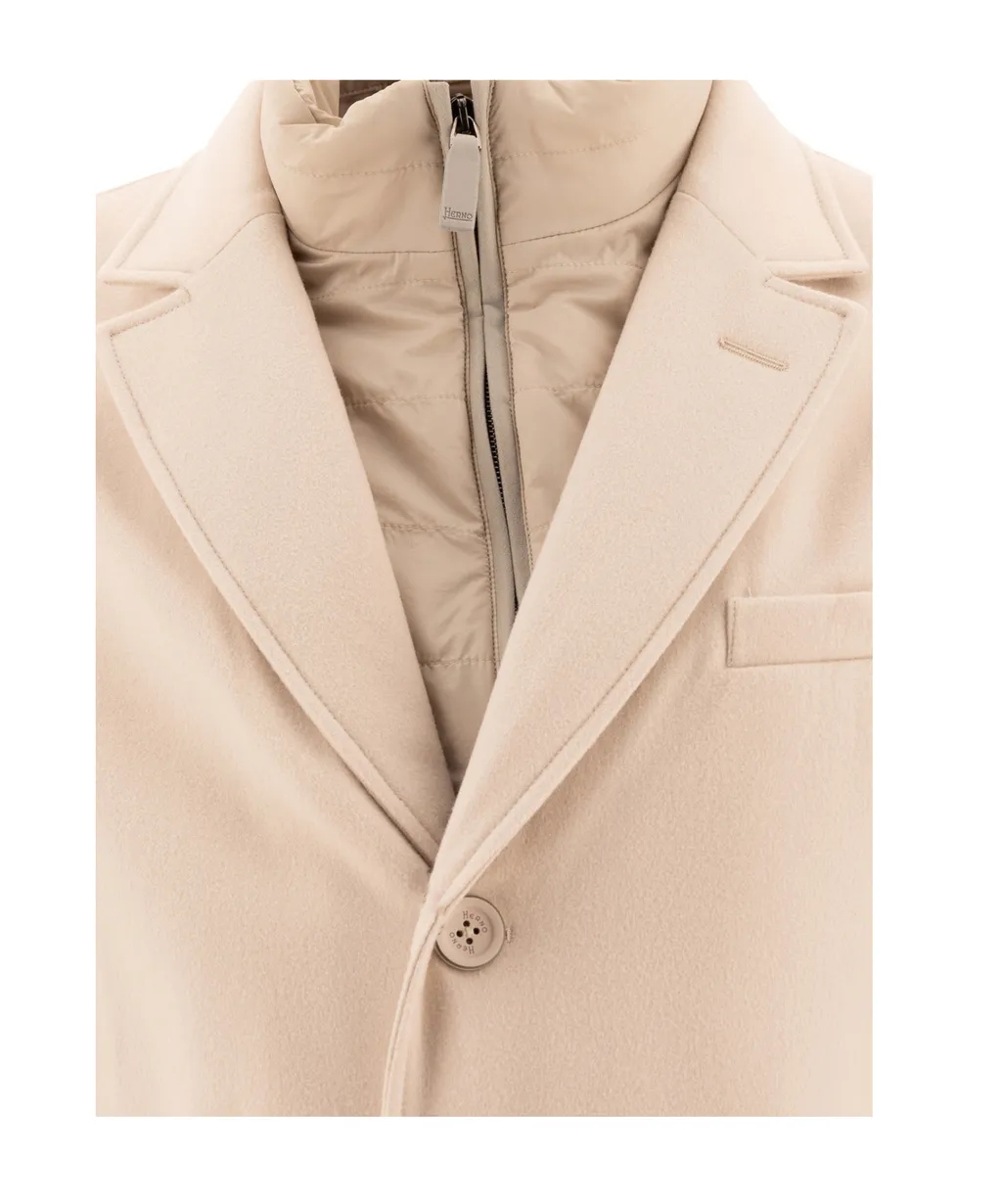 Single-Breasted High-Neck Coat