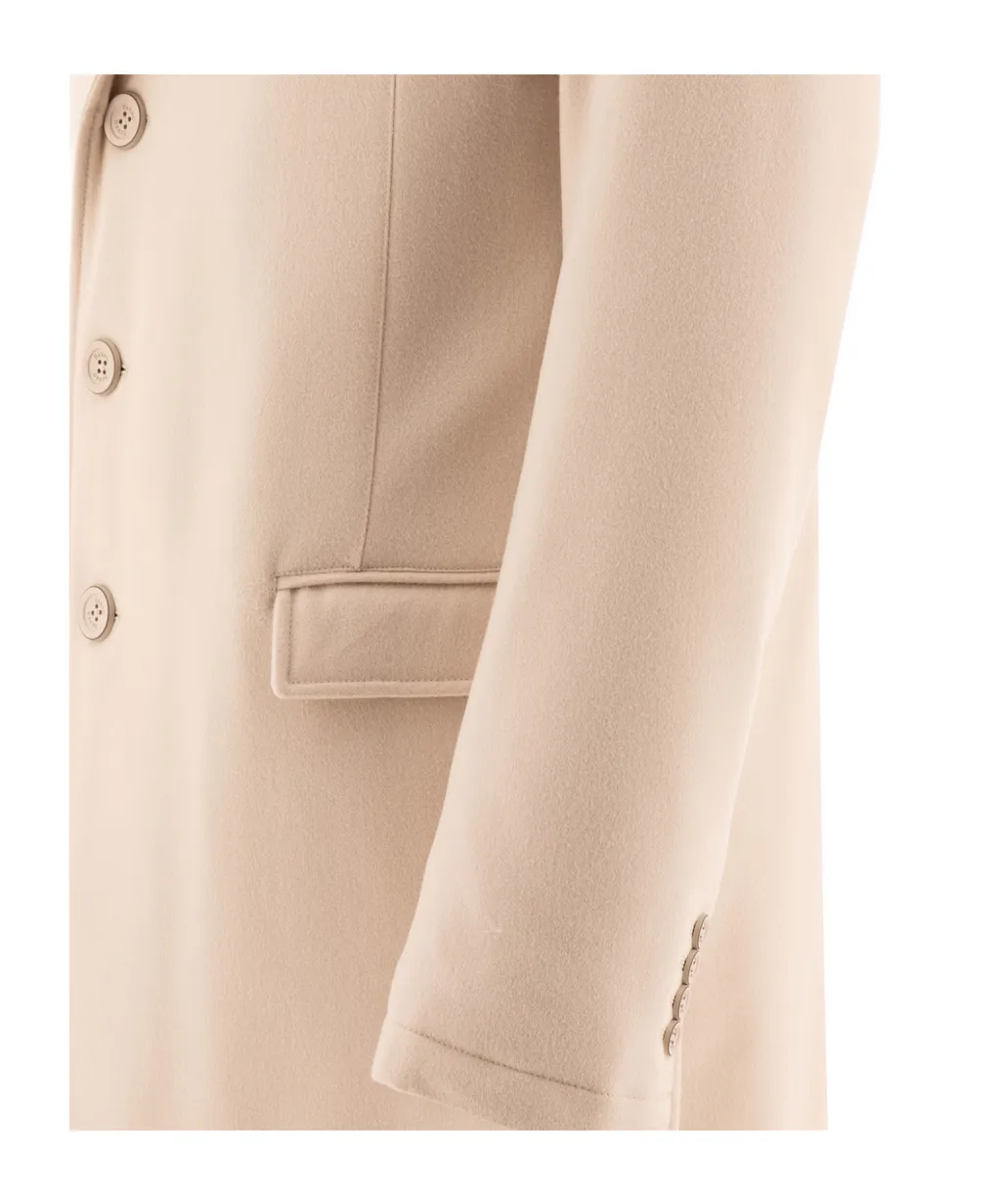 Single-Breasted High-Neck Coat
