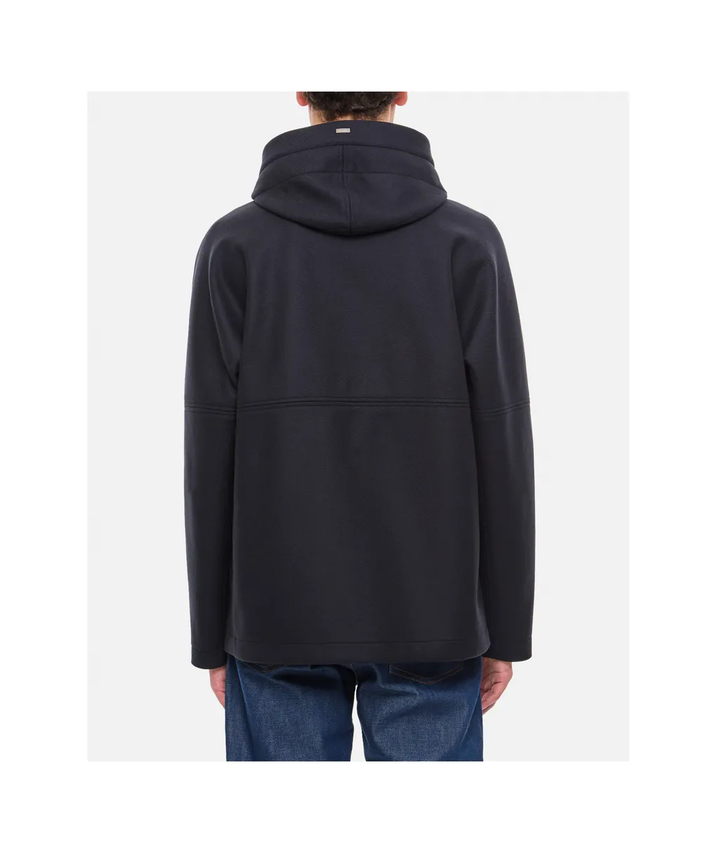 Zip-Up Drawstring Coat