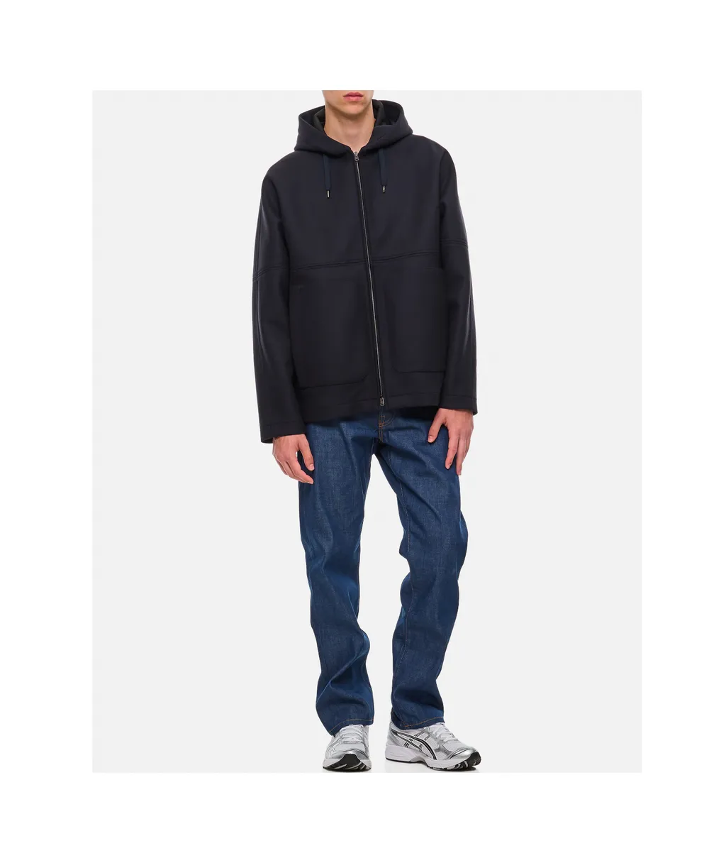 Zip-Up Drawstring Coat