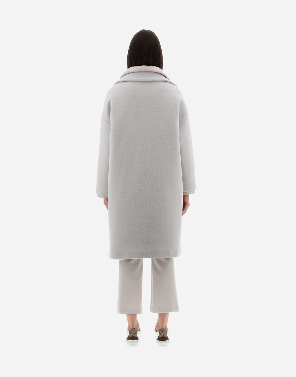 Layered Long-Sleeved Quilted Coat