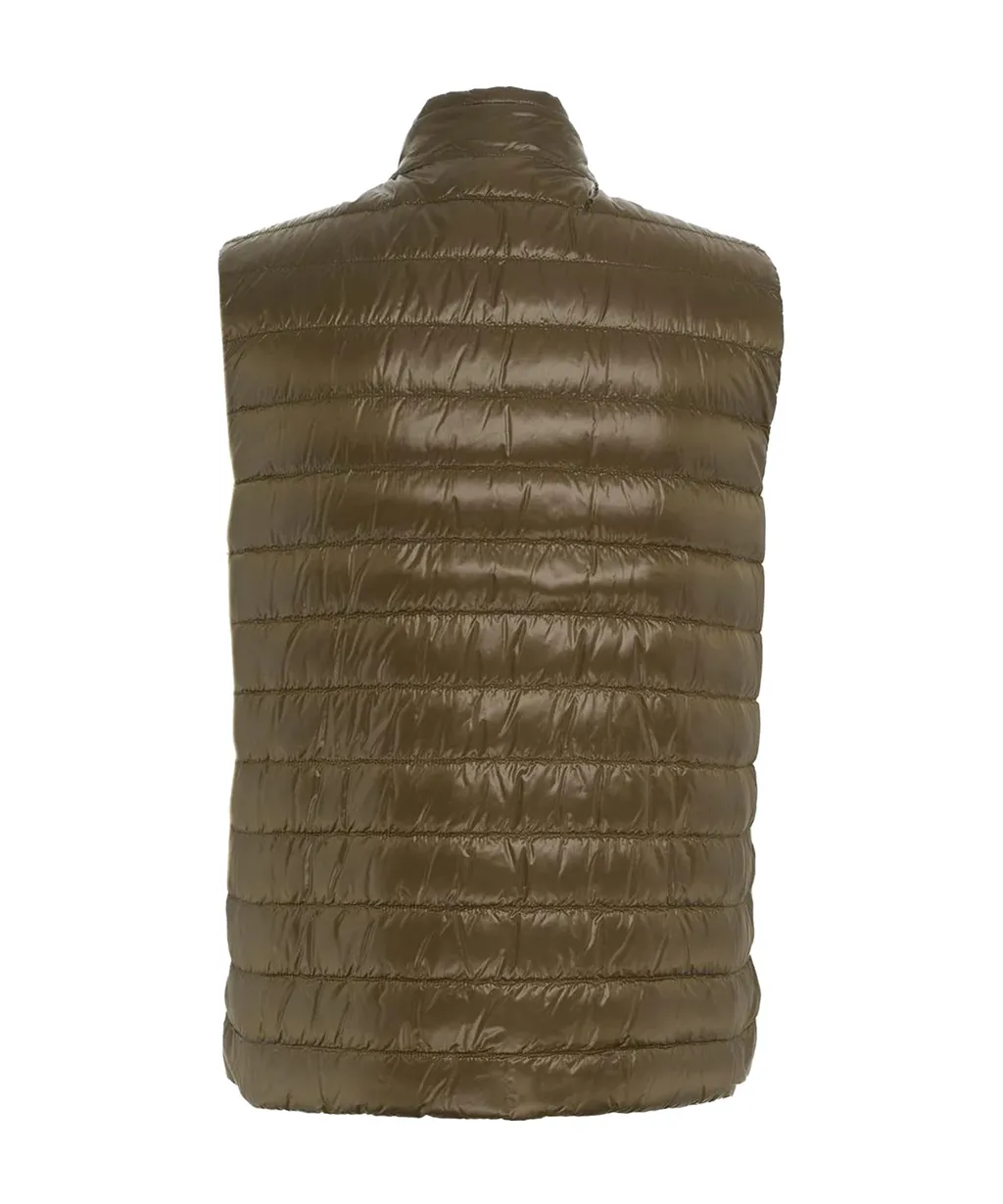 High-Neck Reversible Padded Vest