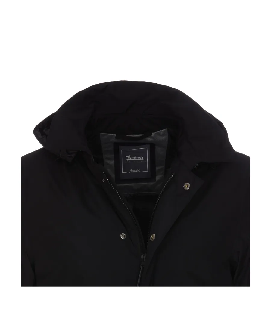 Gortex Logo-Printed Drawstring Hooded Coat