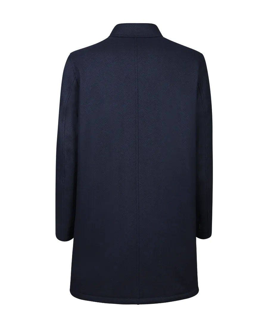 Single-Breasted Straight Hem Coat