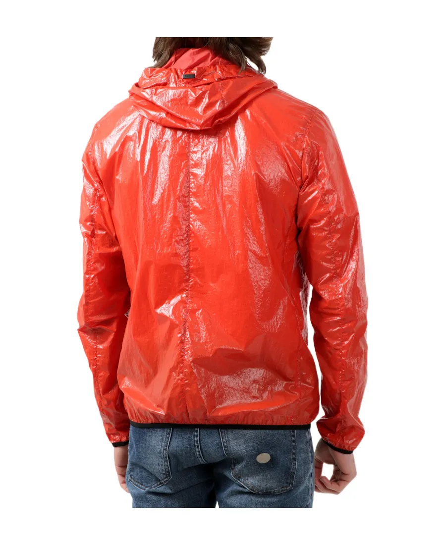 High-Shine Logo-Patch Jacket