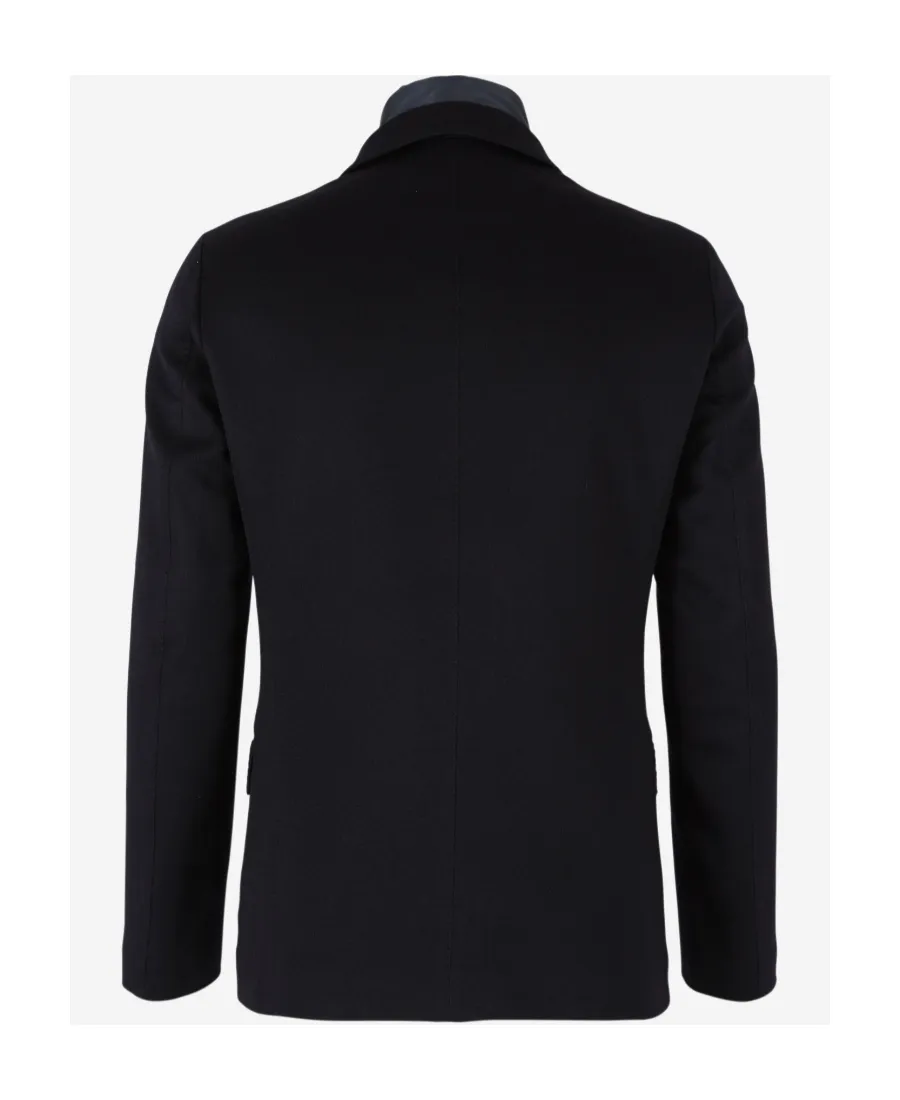 Single-Breasted Layered Padded Blazer