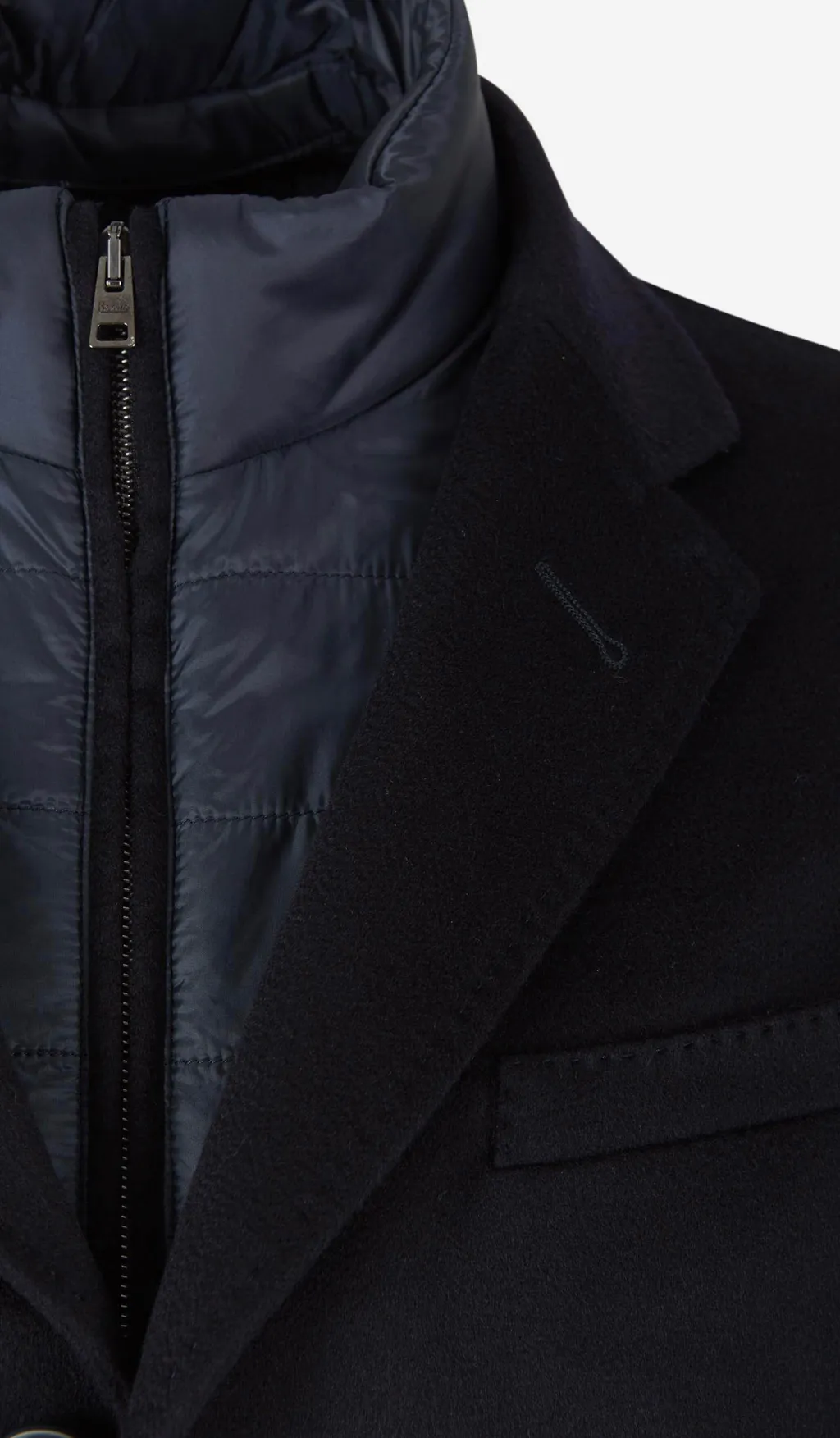 Single-Breasted Layered Padded Blazer