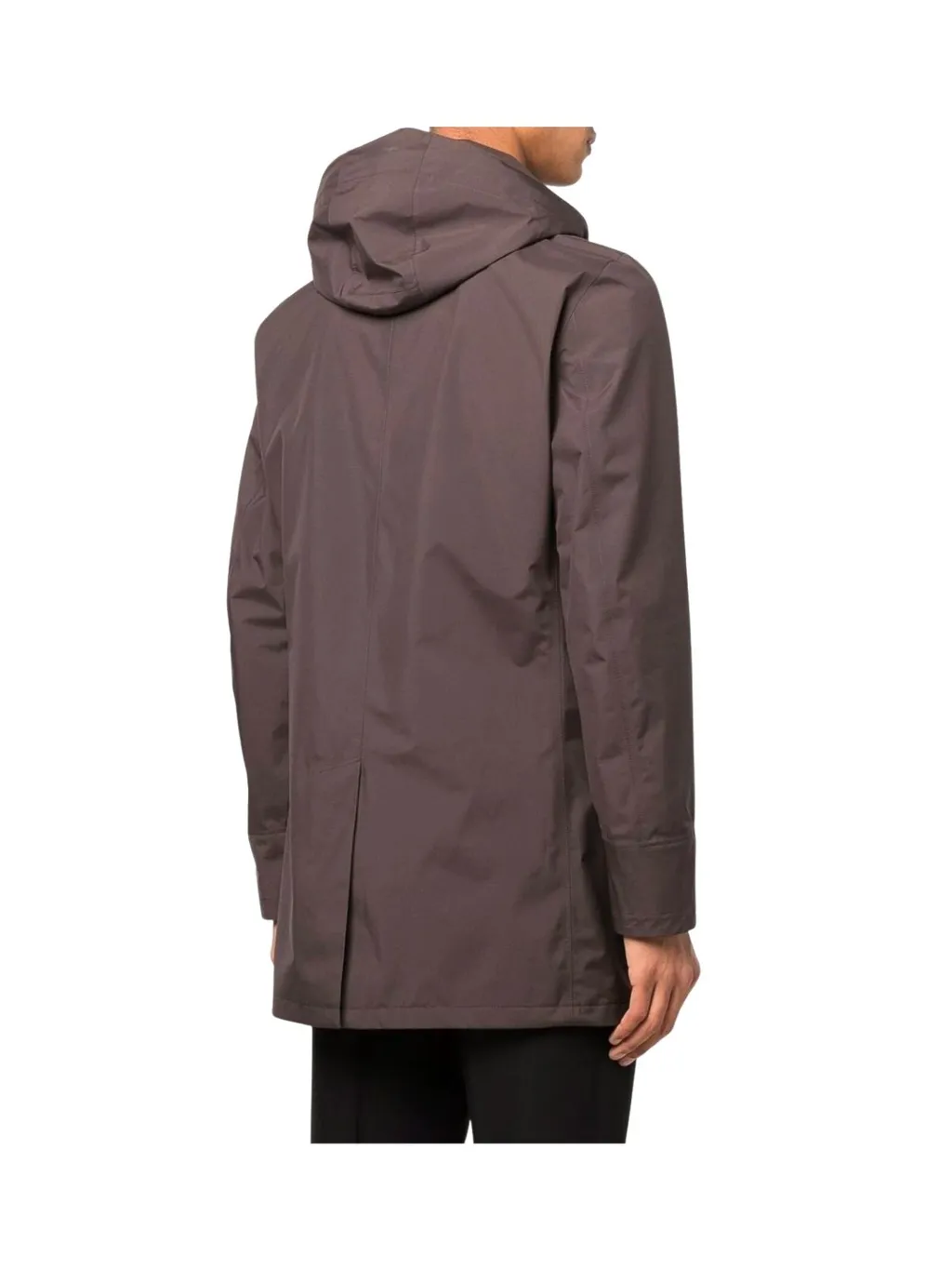 Hooded Zip-Up Raincoat