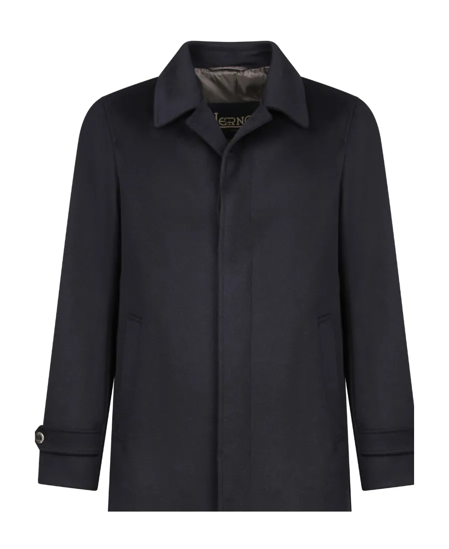 Single-Breasted Long-Sleeved Coat