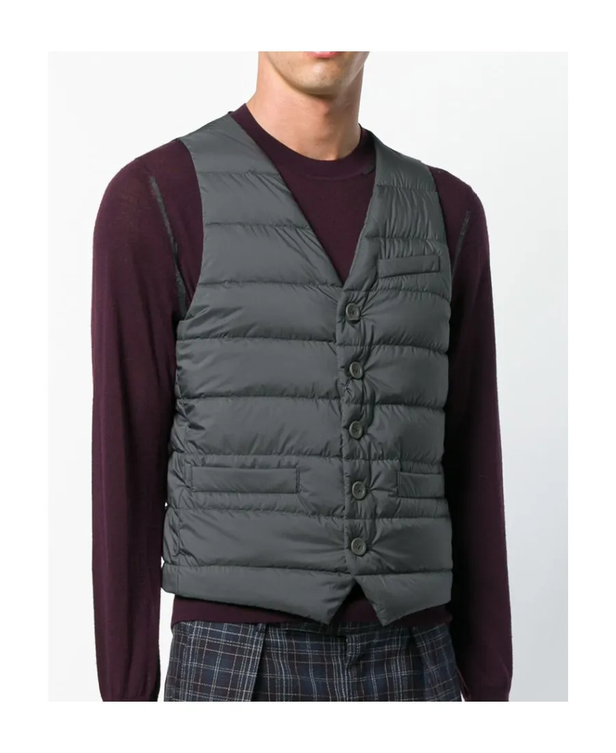 Padded Button-Up Gilet