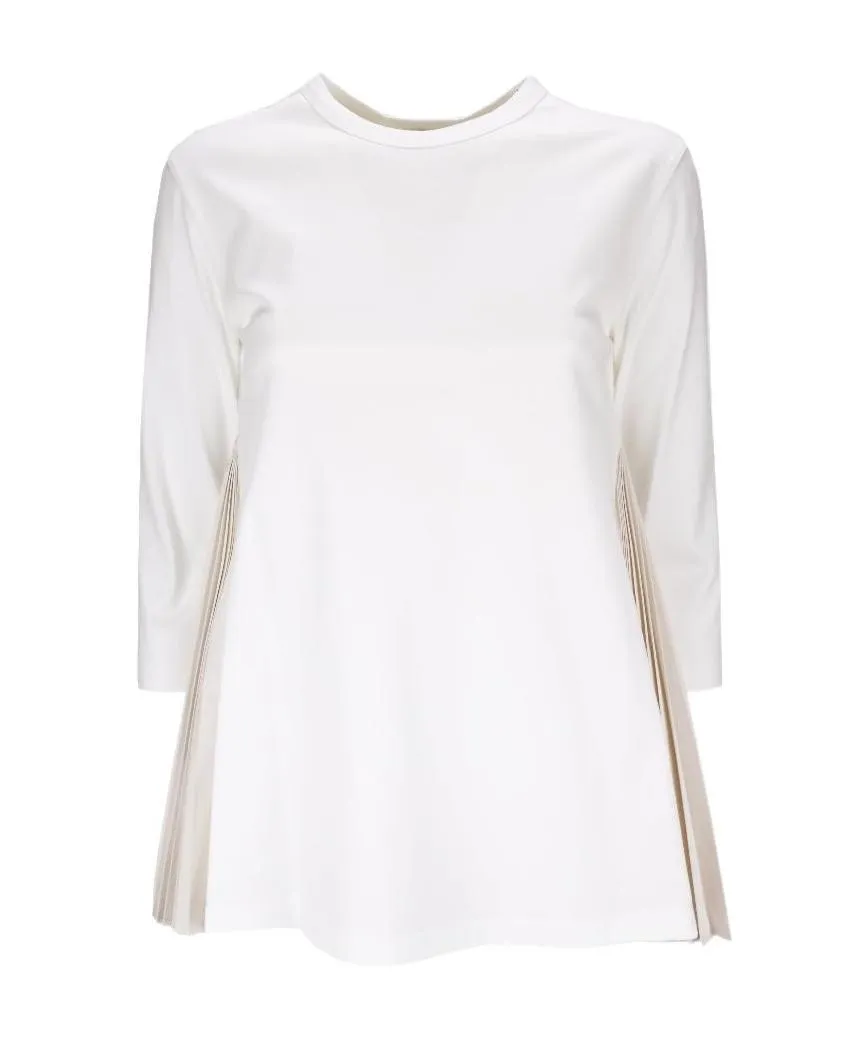 Pleat-Insert Cotton Top