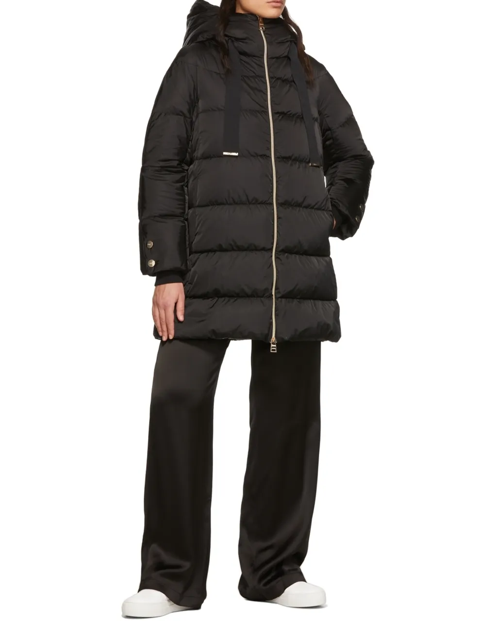 Hooded A-Shape Coat