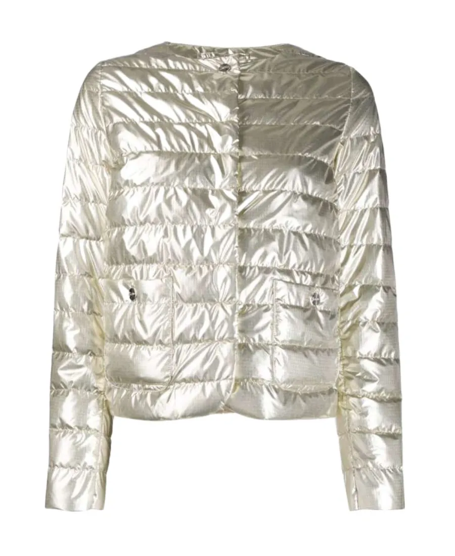 Shiny Effect Puffer Jacket