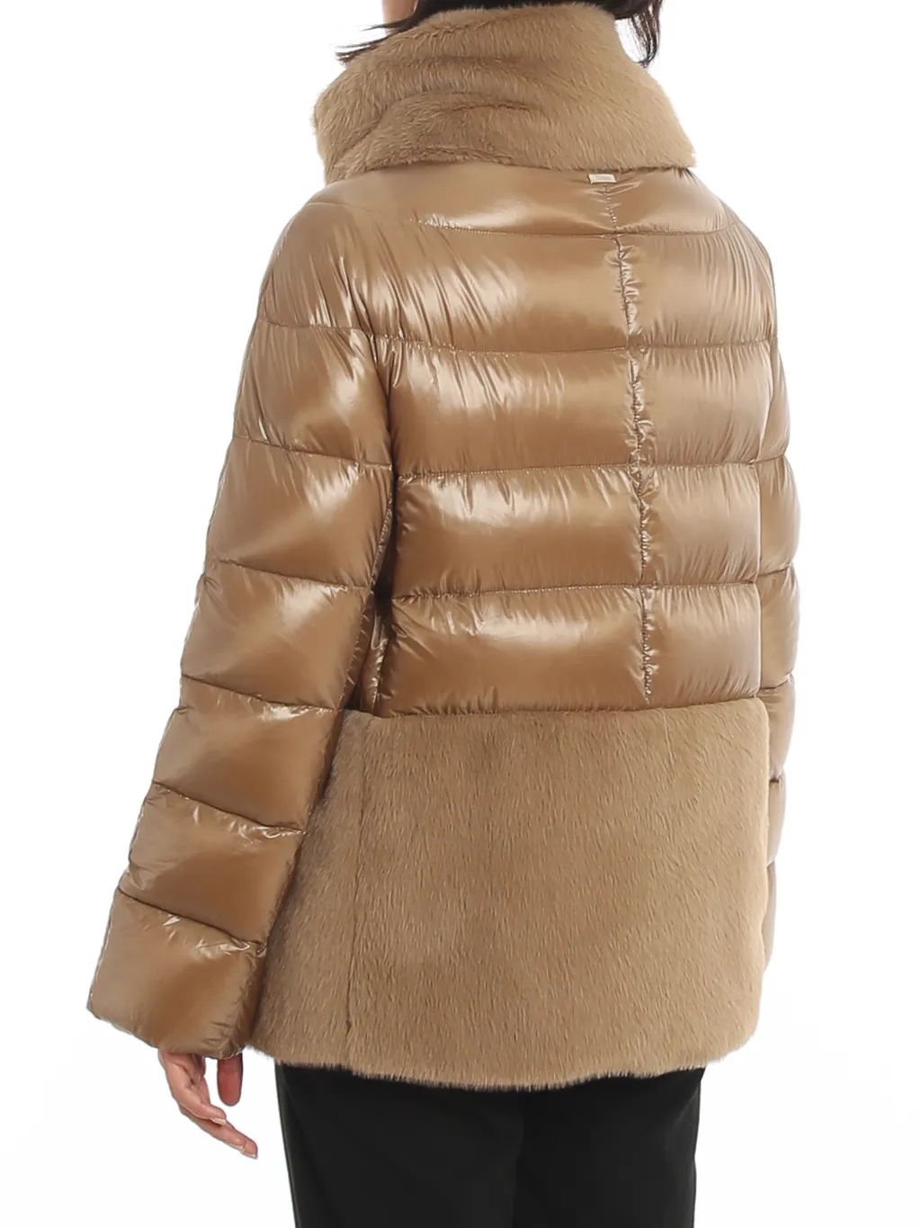 Panelled Zipped Down Jacket