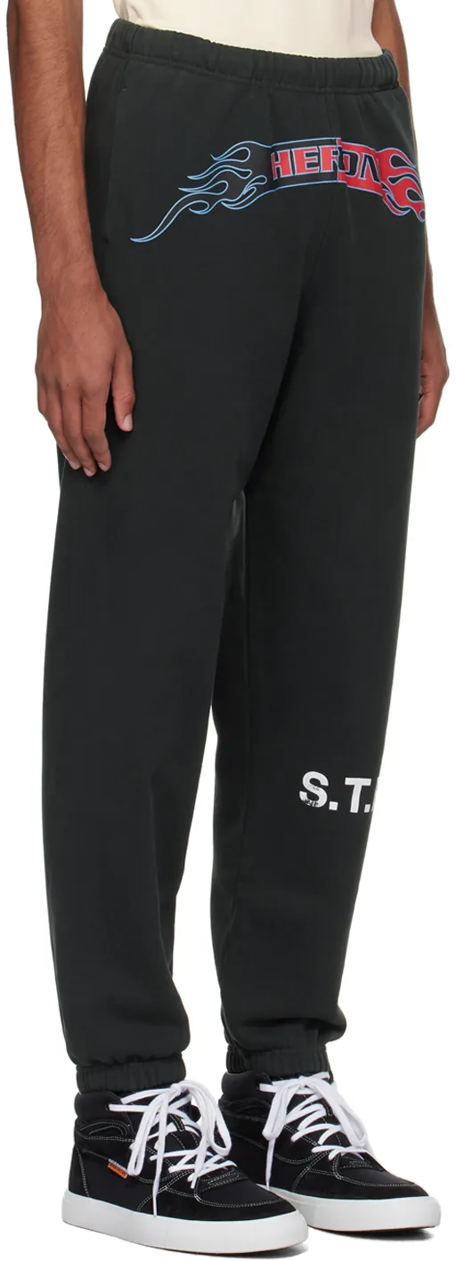 Logo-Print Cotton Track Pants