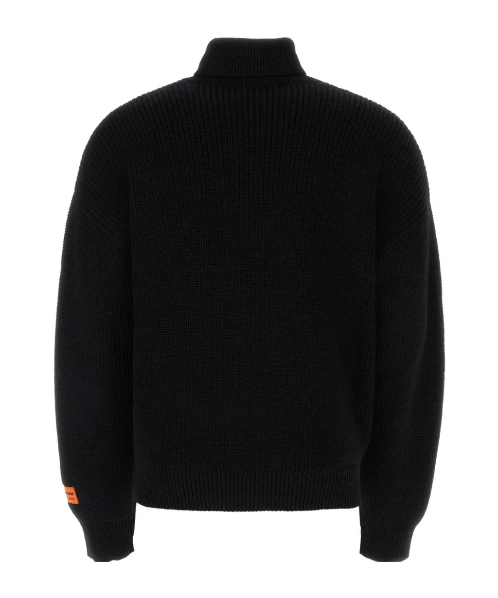 Logo Embroidered Turtleneck Jumper