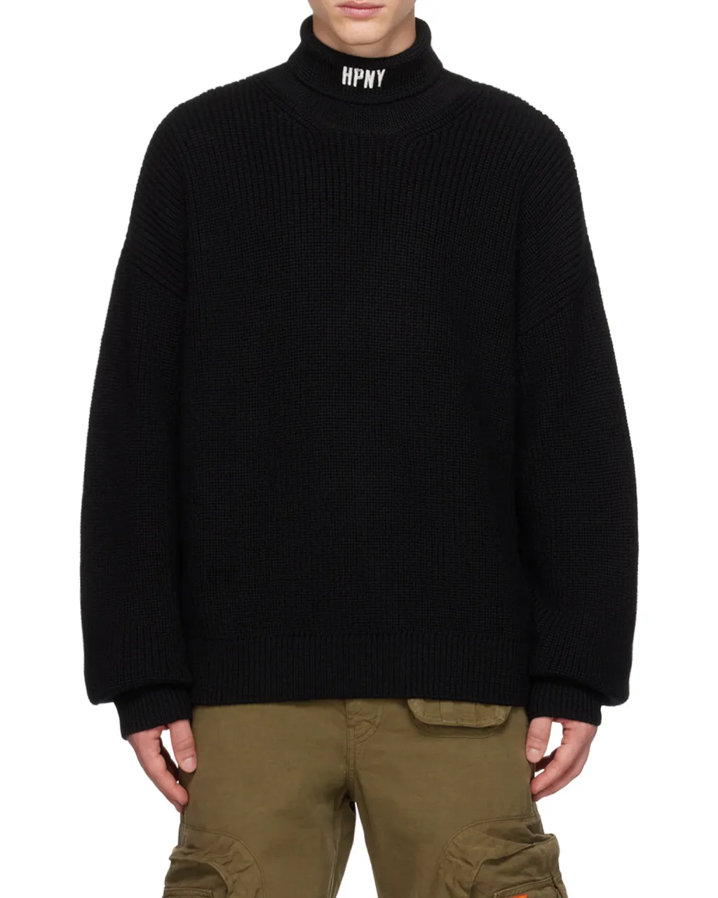 Logo Embroidered Turtleneck Jumper