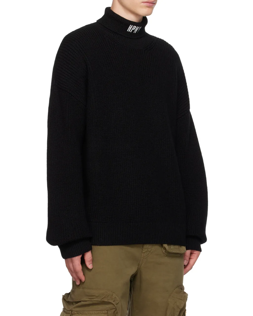 Logo Embroidered Turtleneck Jumper