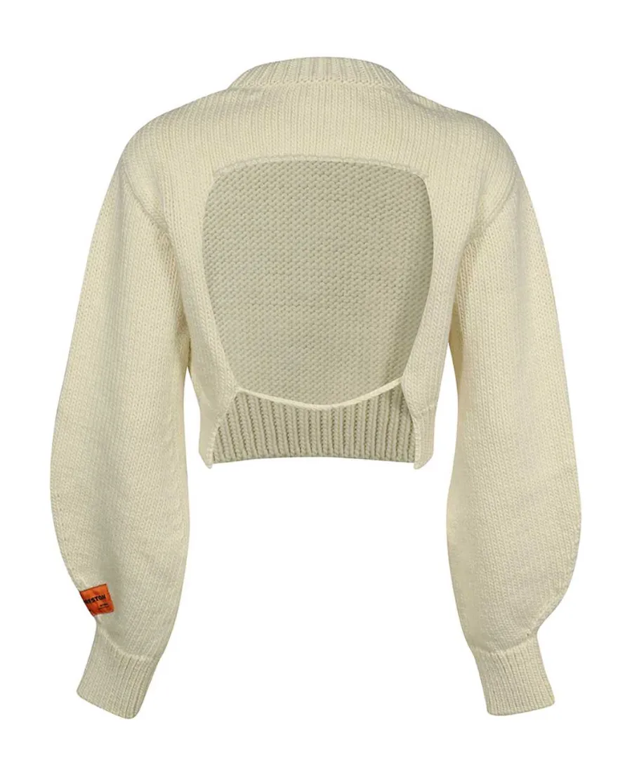 Open-Back Knitted Jumper