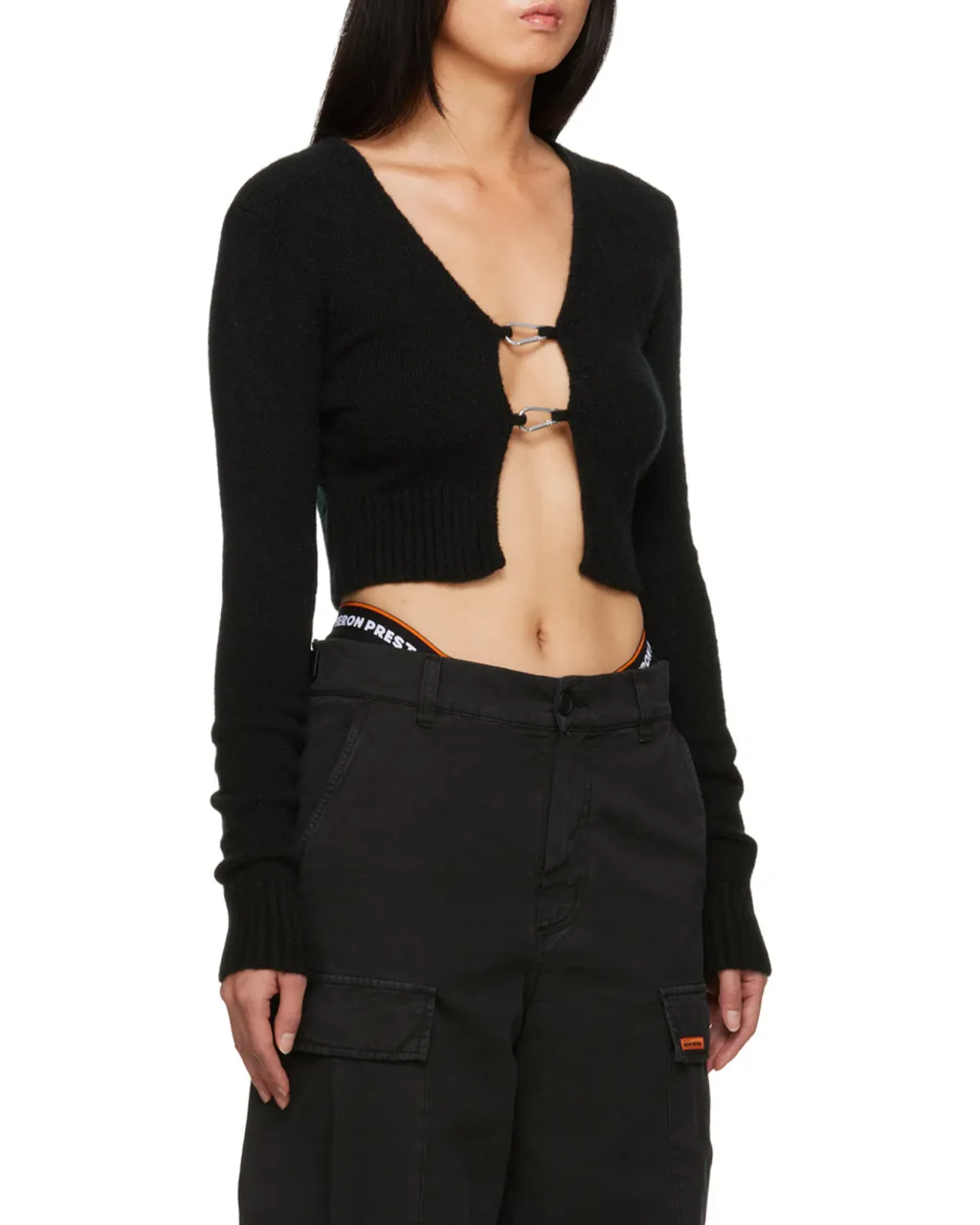 Open-Front Knitted Cardigan