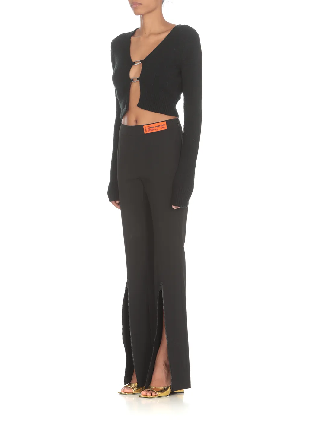 Open-Front Knitted Cardigan