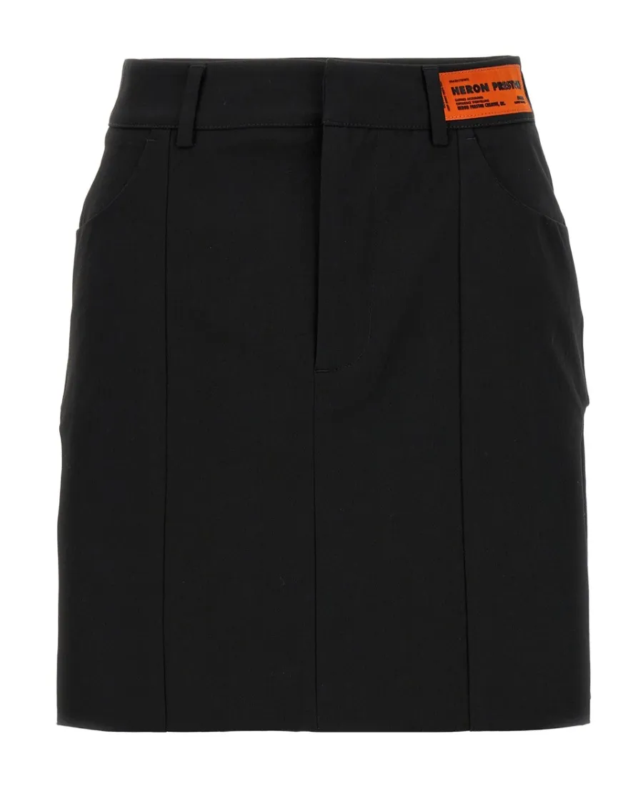 Logo Patch Cut-Out Skirt