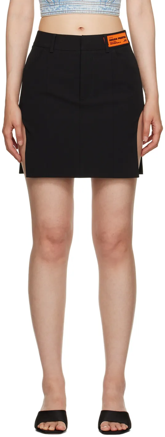 Logo Patch Cut-Out Skirt