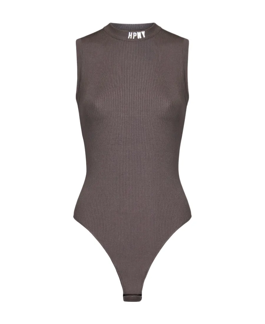 Logo-Embroidered Bodysuit