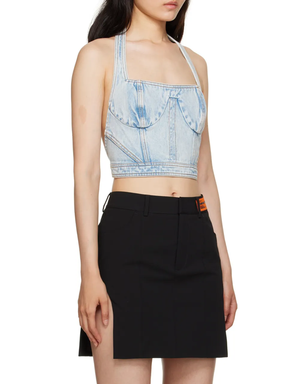 Denim Cropped Top