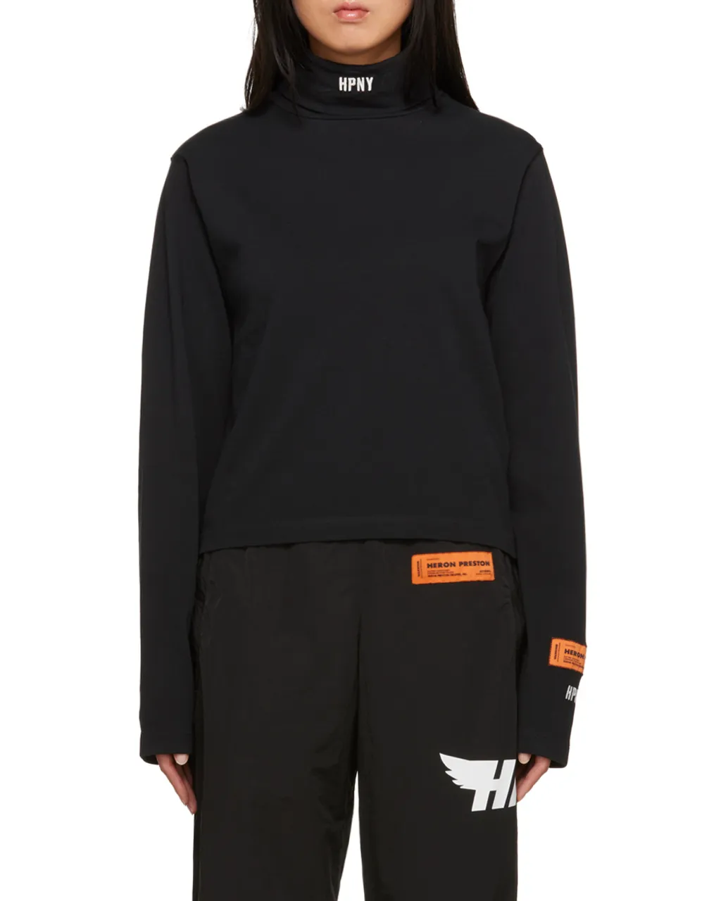Logo Embroidered Roll Neck Sweater