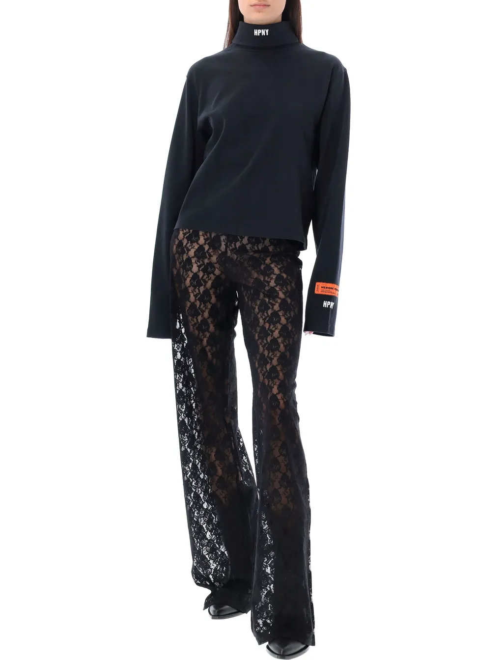Logo Embroidered Roll Neck Sweater