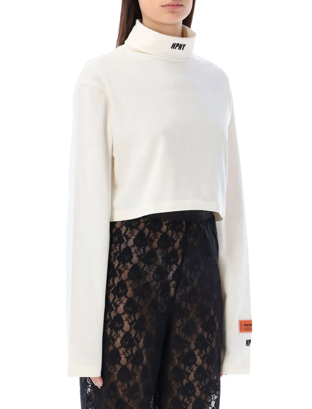 Hpny Crop Long Sleeve Rollneck