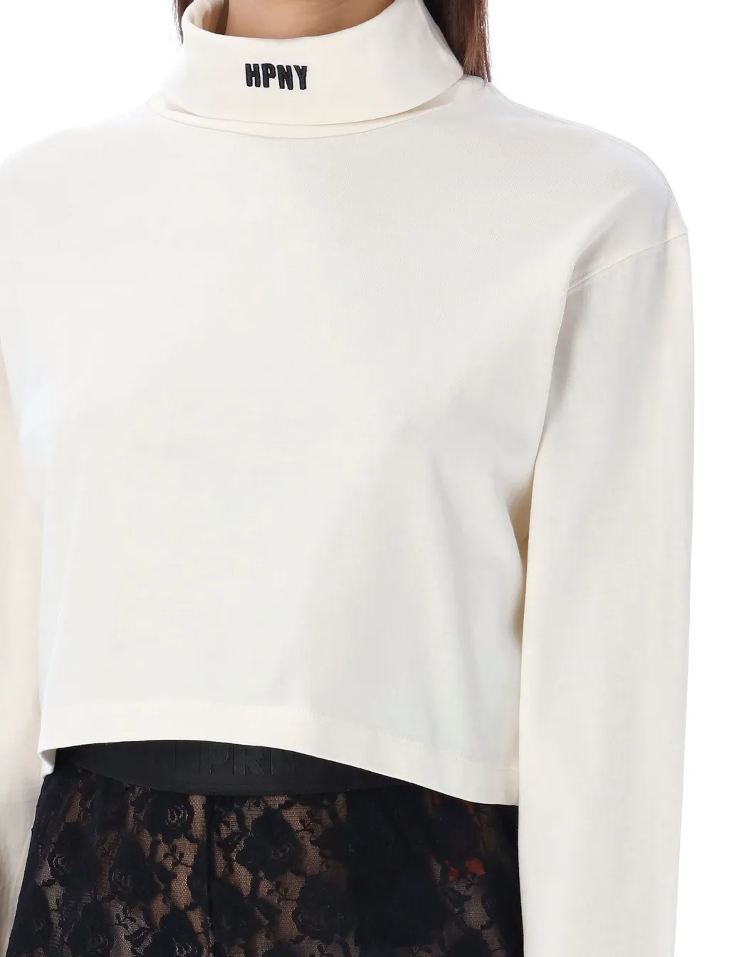 Hpny Crop Long Sleeve Rollneck