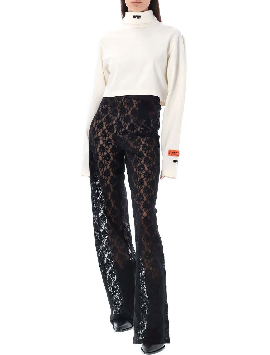 Hpny Crop Long Sleeve Rollneck