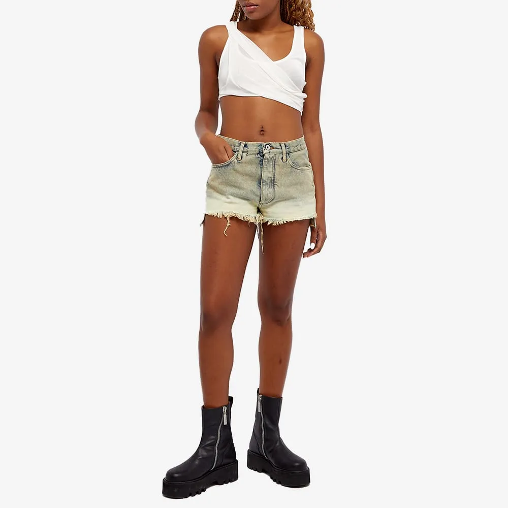 Twisted Pleated Short Vest