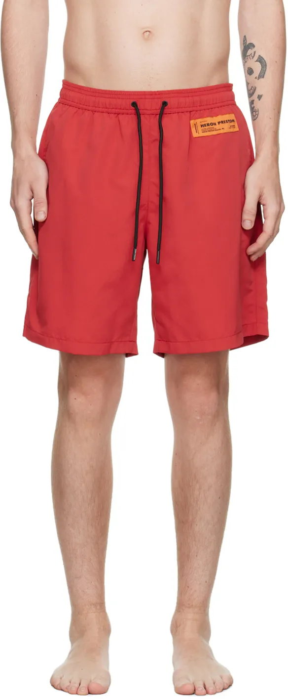 Logo Patch Drawstring Shorts