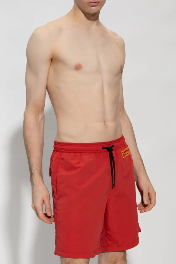 Logo Patch Drawstring Shorts