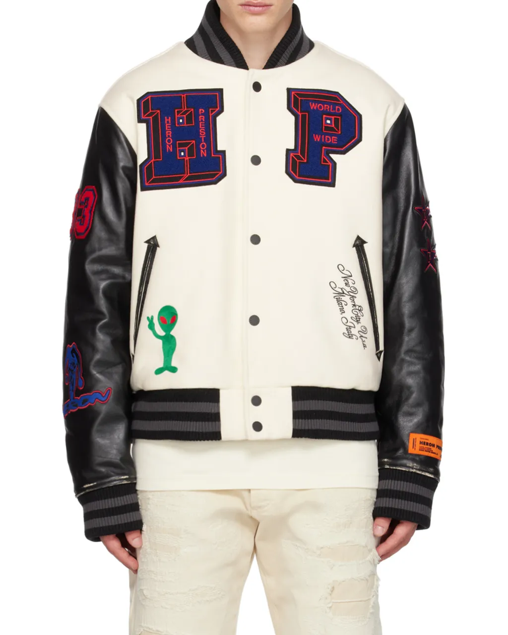 Hp Patches Varsity Bomber Jacket