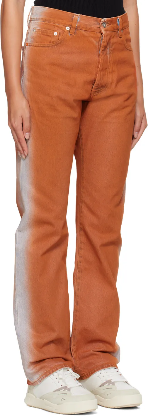 Gradient Effect Straight-Leg Jeans